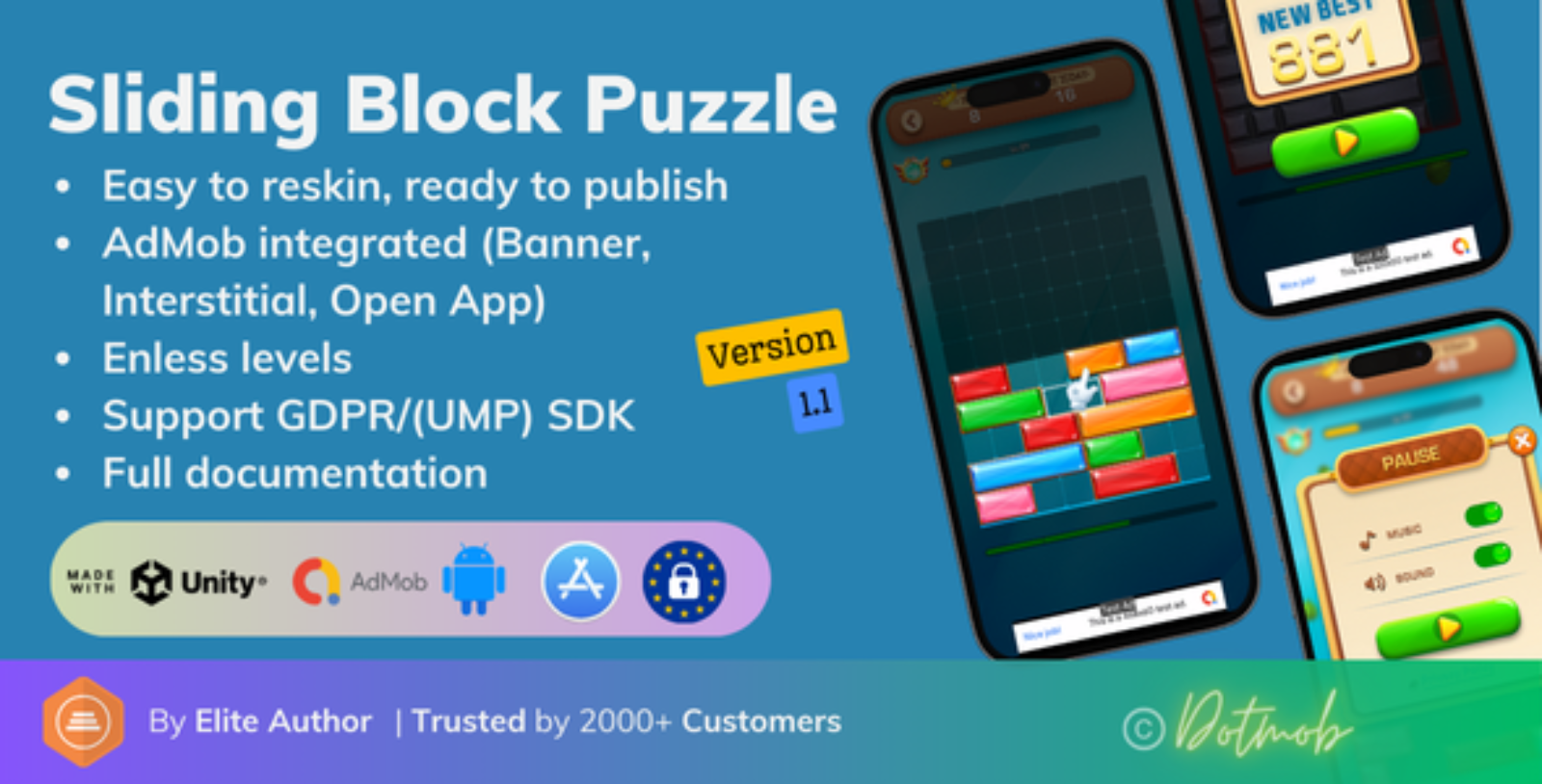 Sliding Block Puzzle - Unity Complete Project
