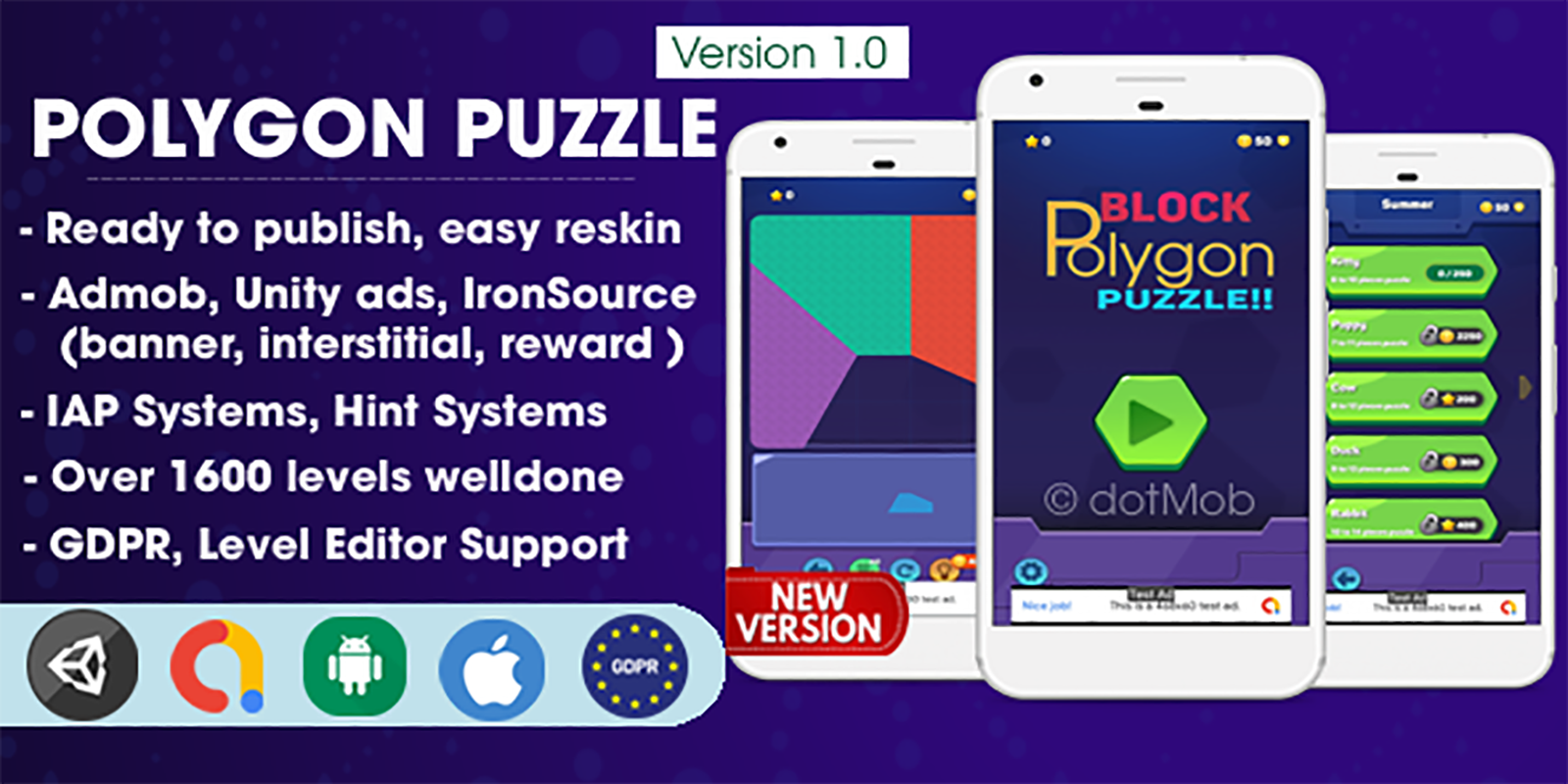 Polygon Puzzle - Unity Template Project