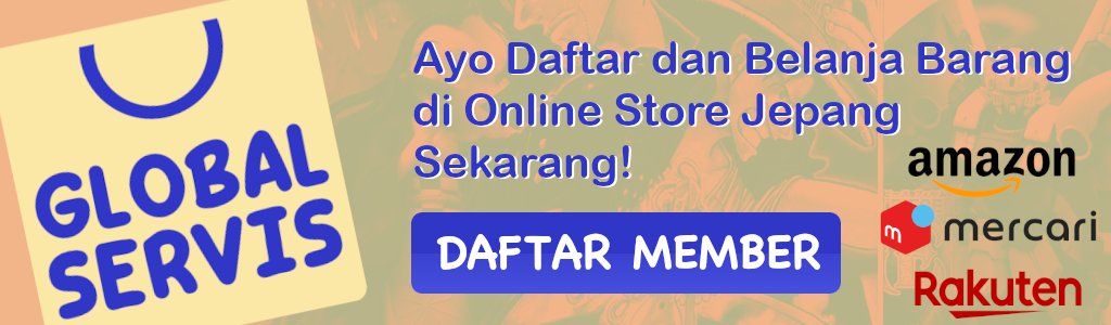 Daftar Registrasi Anggota GlobalServis - Jastip Belanja Barang di Online Store Jepang dari Indonesia