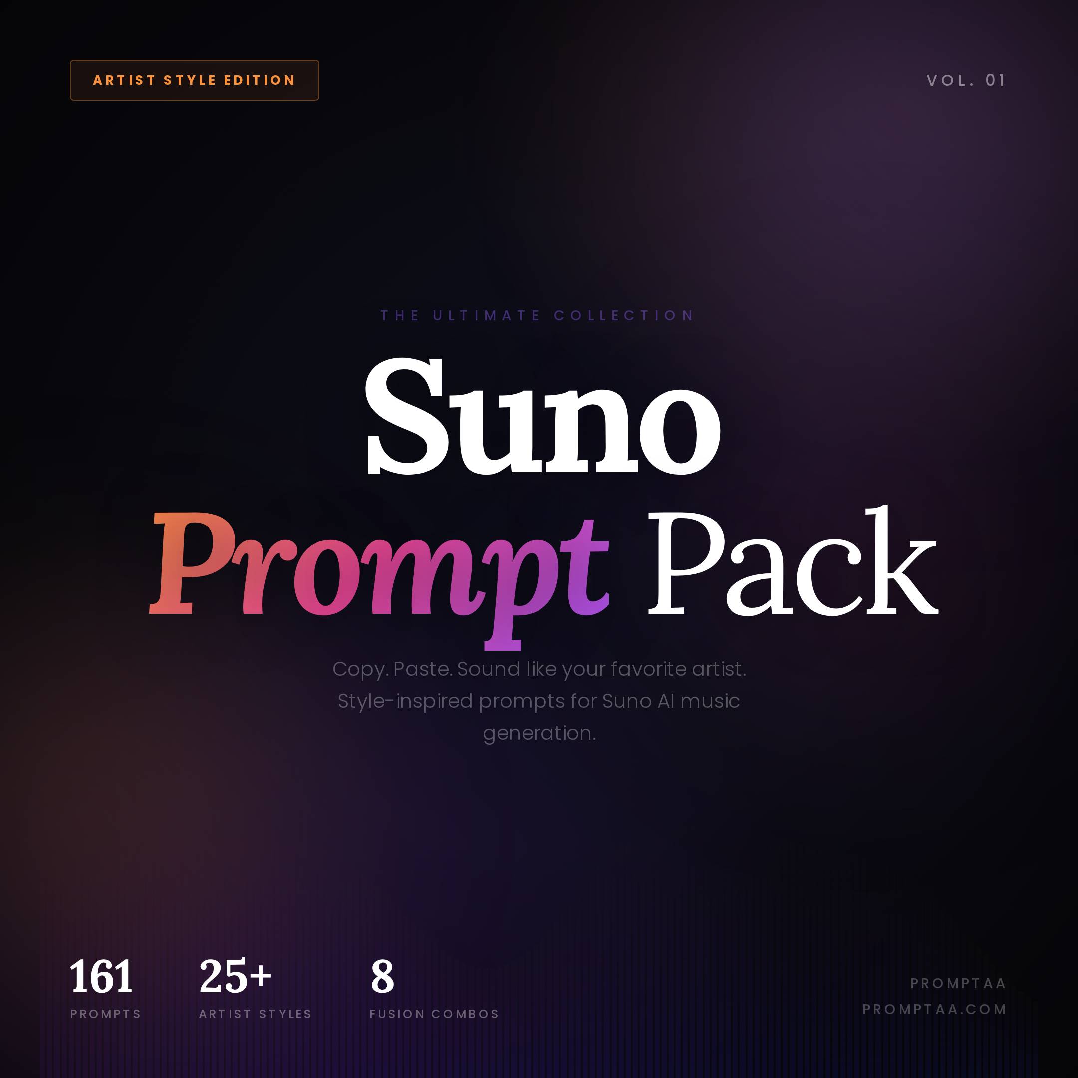 Suno Prompt Pack Vol. 1