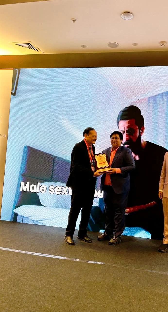 Dr. Ankur Agarwal receiving professional recognition