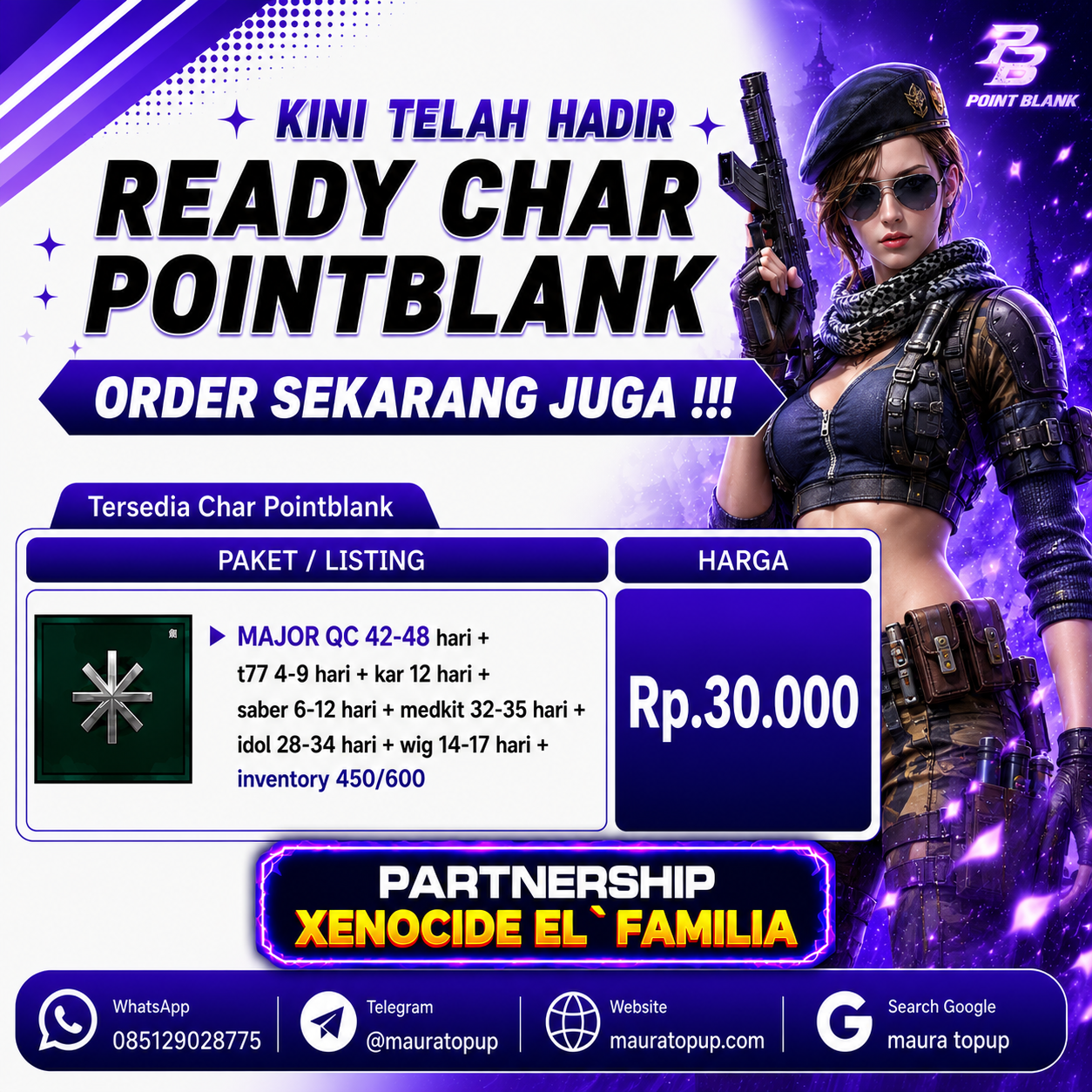 CHAR MAJOR QC 42-48 hari , INV 450/600