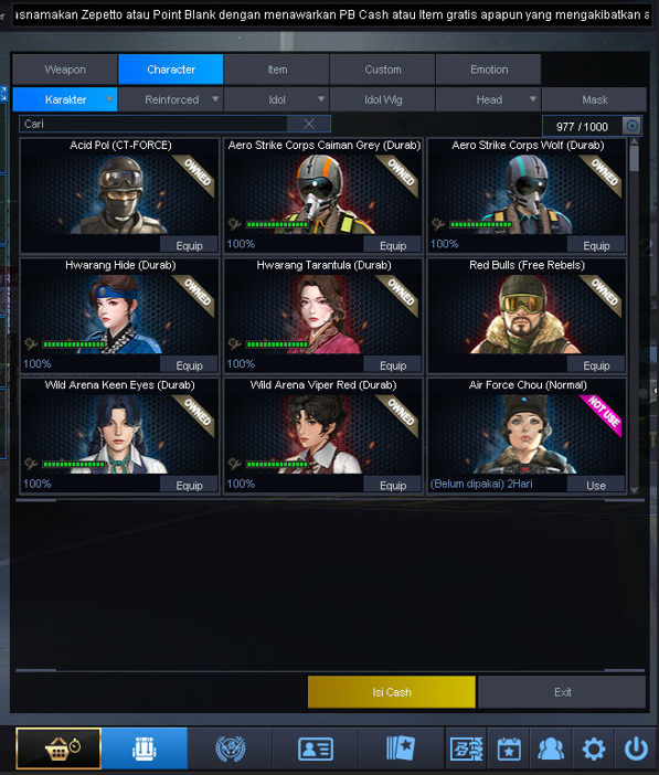 B3 SUPER SULTAN ( GRATIS KE HERO ) SISA 13.000 CASH