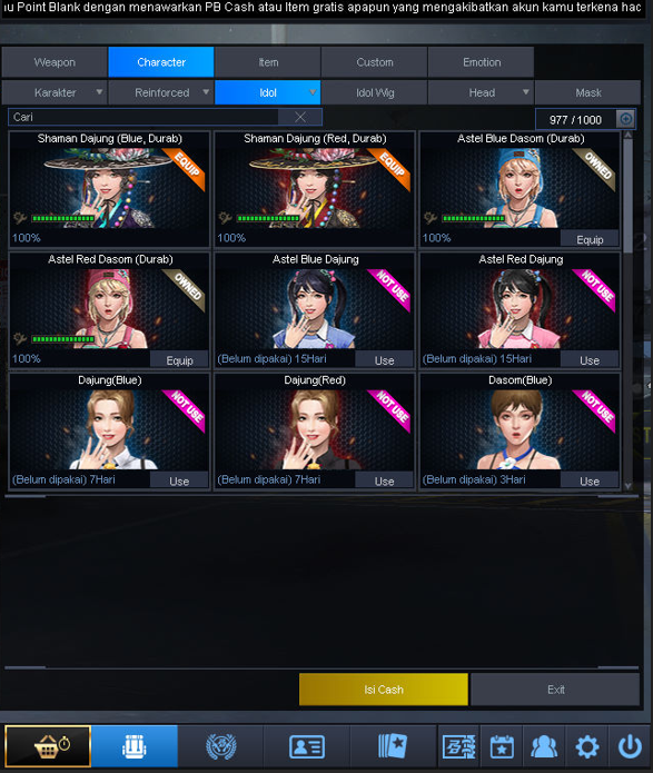 B3 SUPER SULTAN ( GRATIS KE HERO ) SISA 13.000 CASH