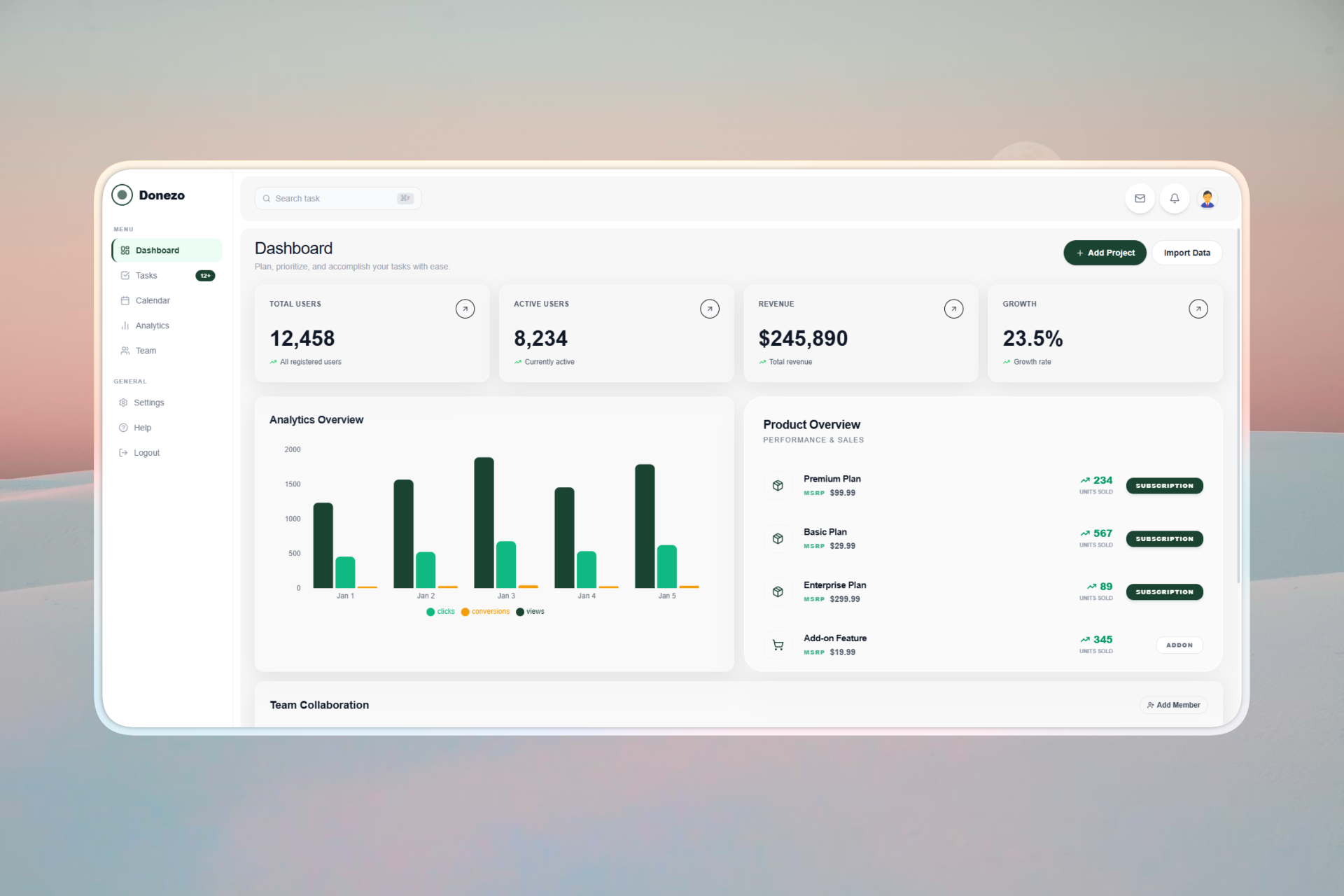 Dashboard Preview
