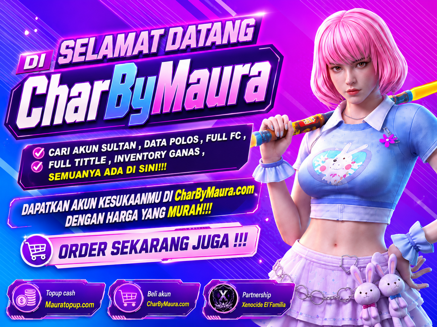 PILIH AKUN - BAYAR - SELESAI, AKUN LANGSUNG DI KIRIM OTOMATIS!!!