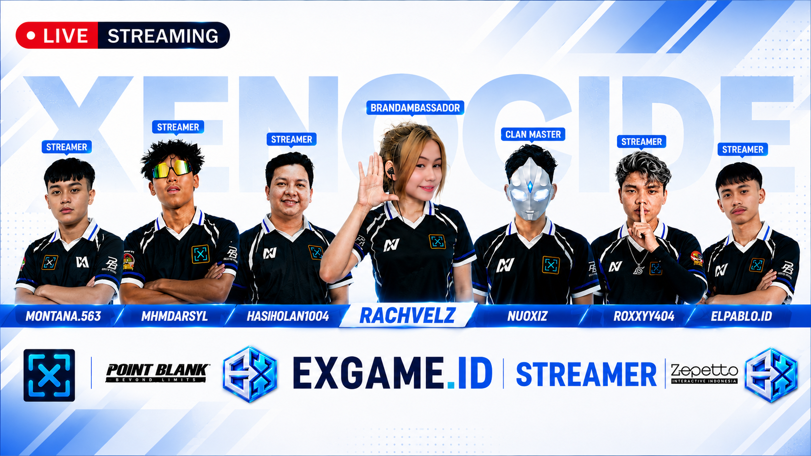 AMBASSADOR & STREAMER XENOCIDE RESMI BERKOLABORASI DENGAN EXGAME.ID!