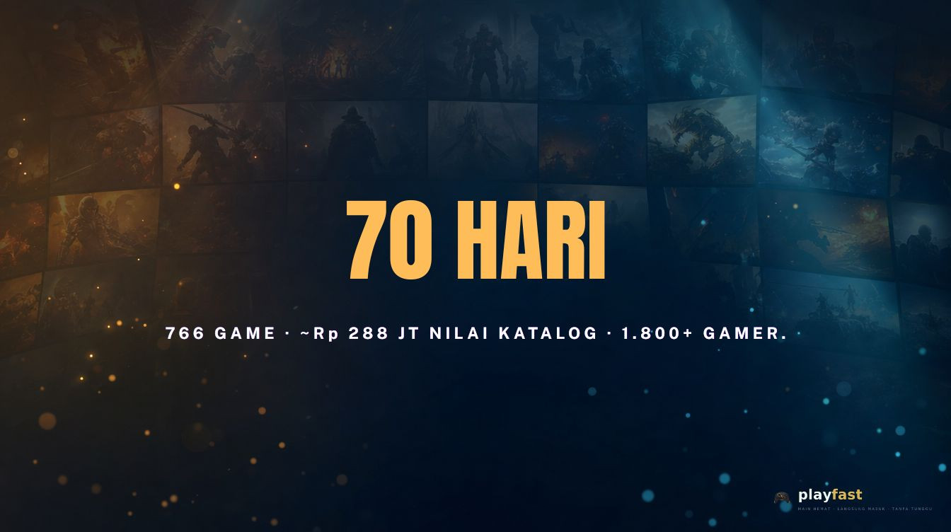 70 Hari Playfast: 766 Game Senilai Rp 288 Juta, dan Apa yang Kita Bangun Bareng