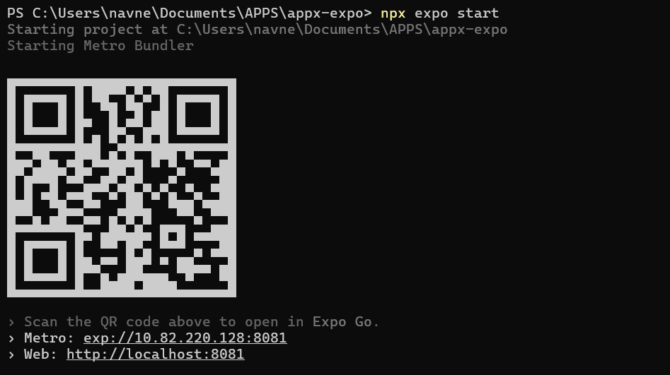 Expo Start IMAGE