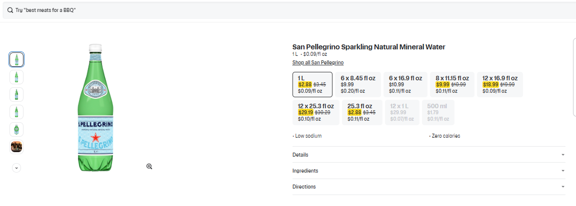 Instacart Product Intelligence – Search Mode Output