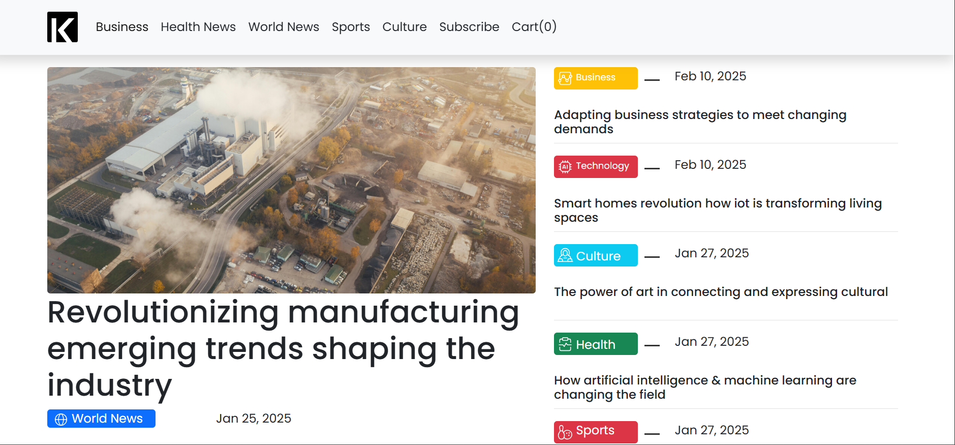 Kivzo - Blog Website