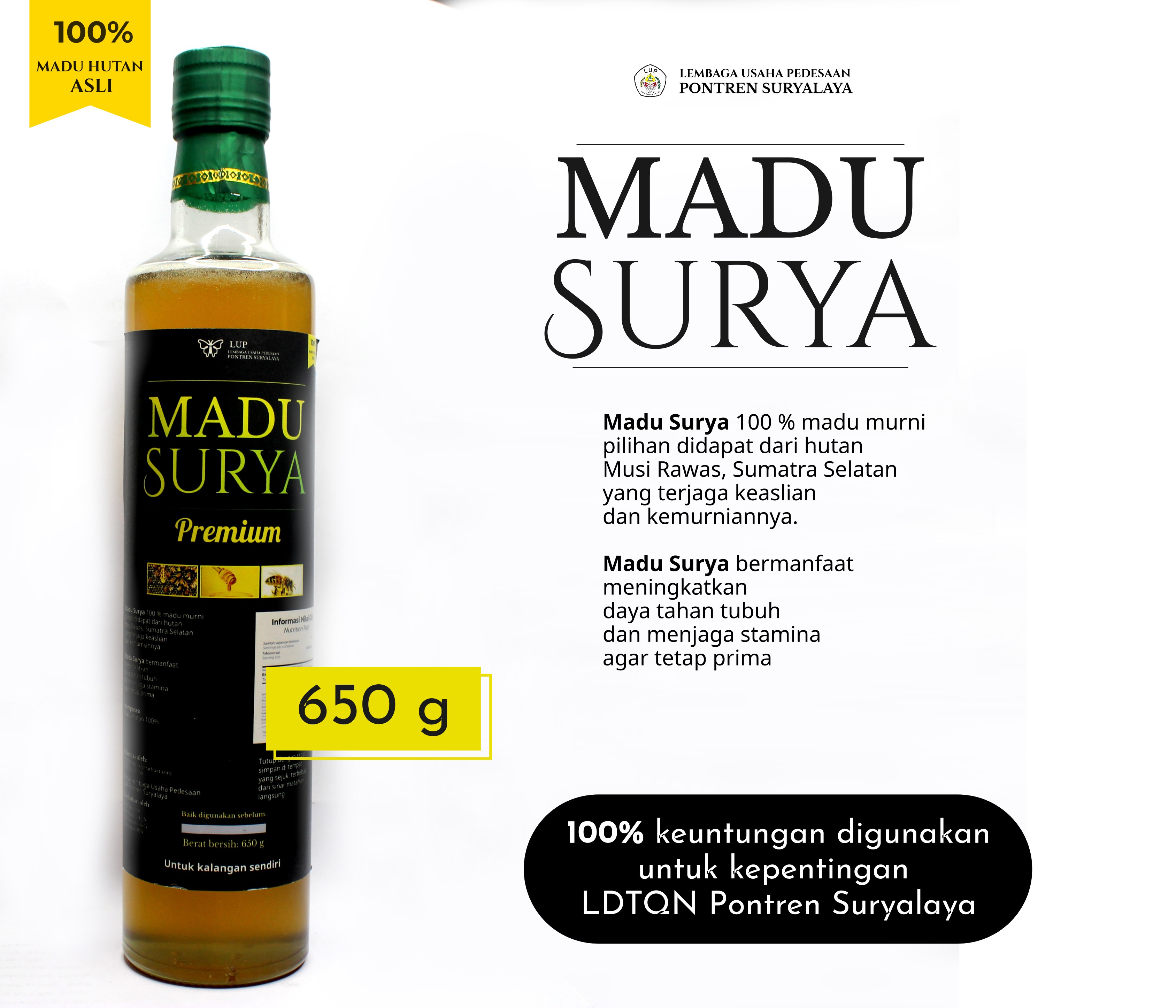 MADU SURYA - 650 g Madu Hutan Asli